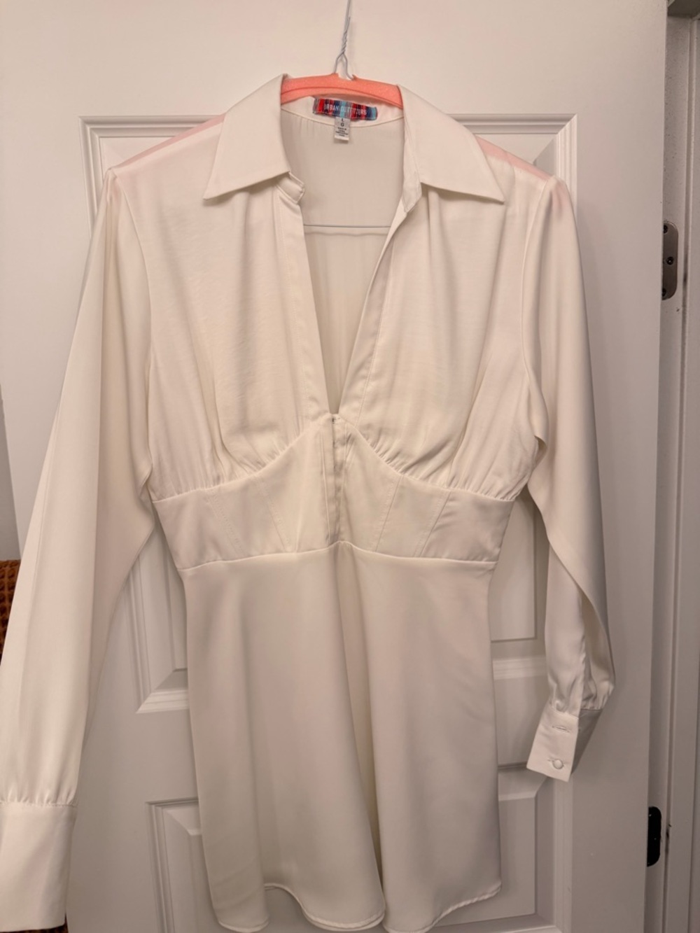 Urban Outfitters Cream V-Neck Dress